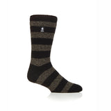 Mens Original Palermo Chunky Stripe Socks - Black & Olive