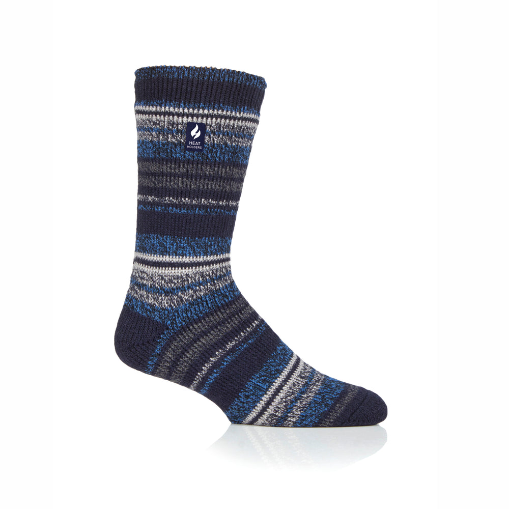 Mens Original Bari Multi Stripe Socks - Navy