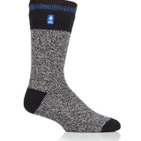 Mens Original Porto Rugged Block Stripe Socks - Black & Blue