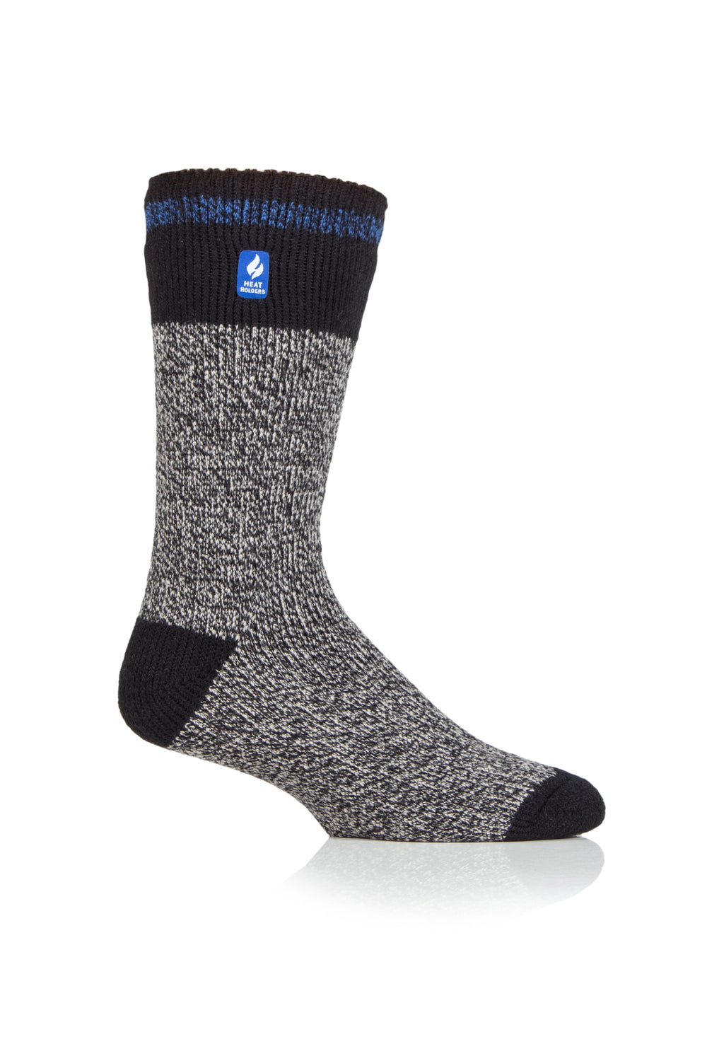 Mens Original Porto Rugged Block Stripe Socks - Black & Blue