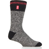 Mens Original Porto Rugged Block Stripe Socks - Black & Red