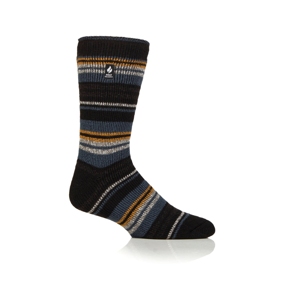 Mens Original Leavenworth Stripe Socks - Black / Blue