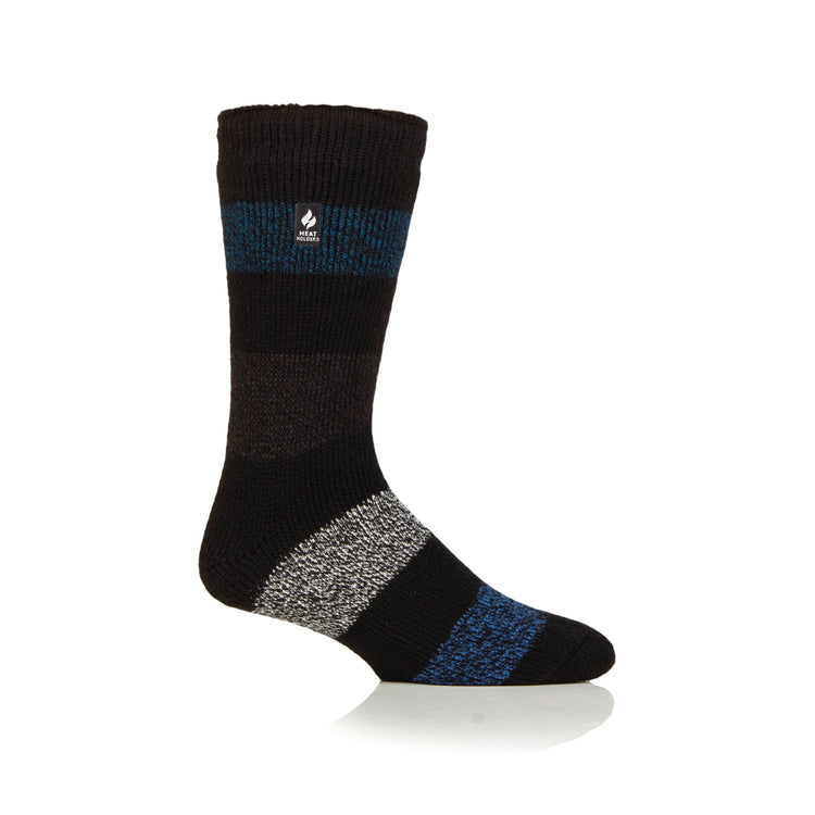 Mens Original Barrow Wide Stripe Socks - Black