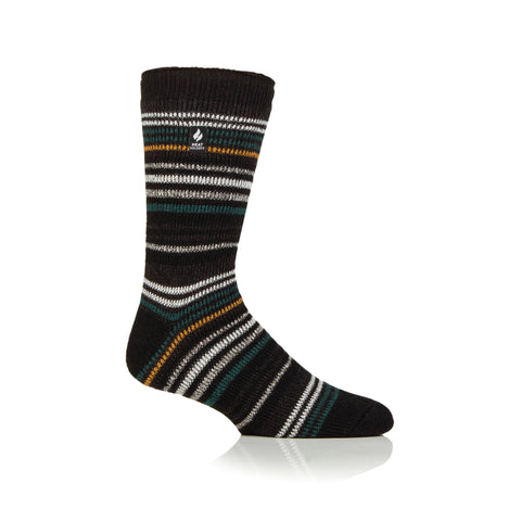 Mens Original Astana Narrow Stripe Socks - Black