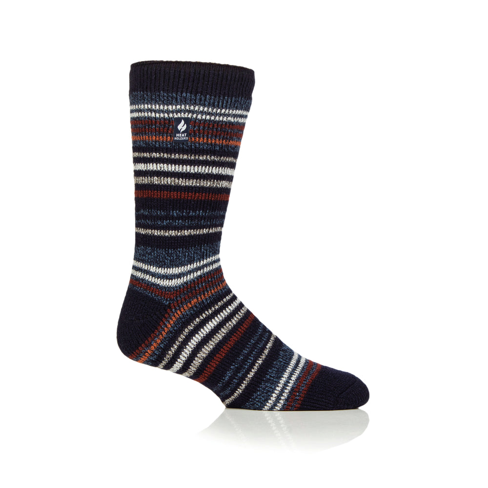 Mens Original Astana Narrow Stripe Socks - Navy