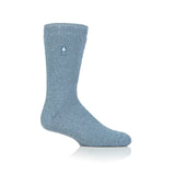 Mens Merino Wool Blend Socks - Steel Blue