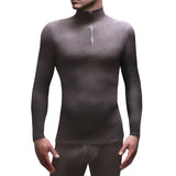 Mens Microfleece Baselayer Long Sleeved Top - Black