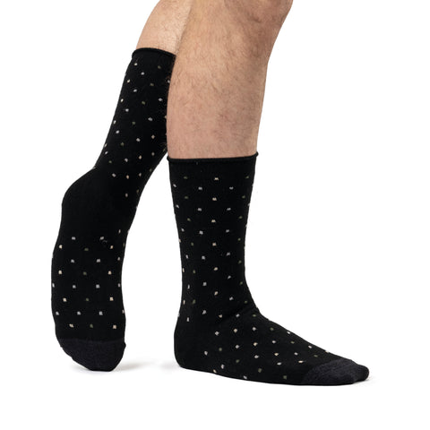 Mens Ultra Lite Bursmer Micro Square Socks - Black & Olive