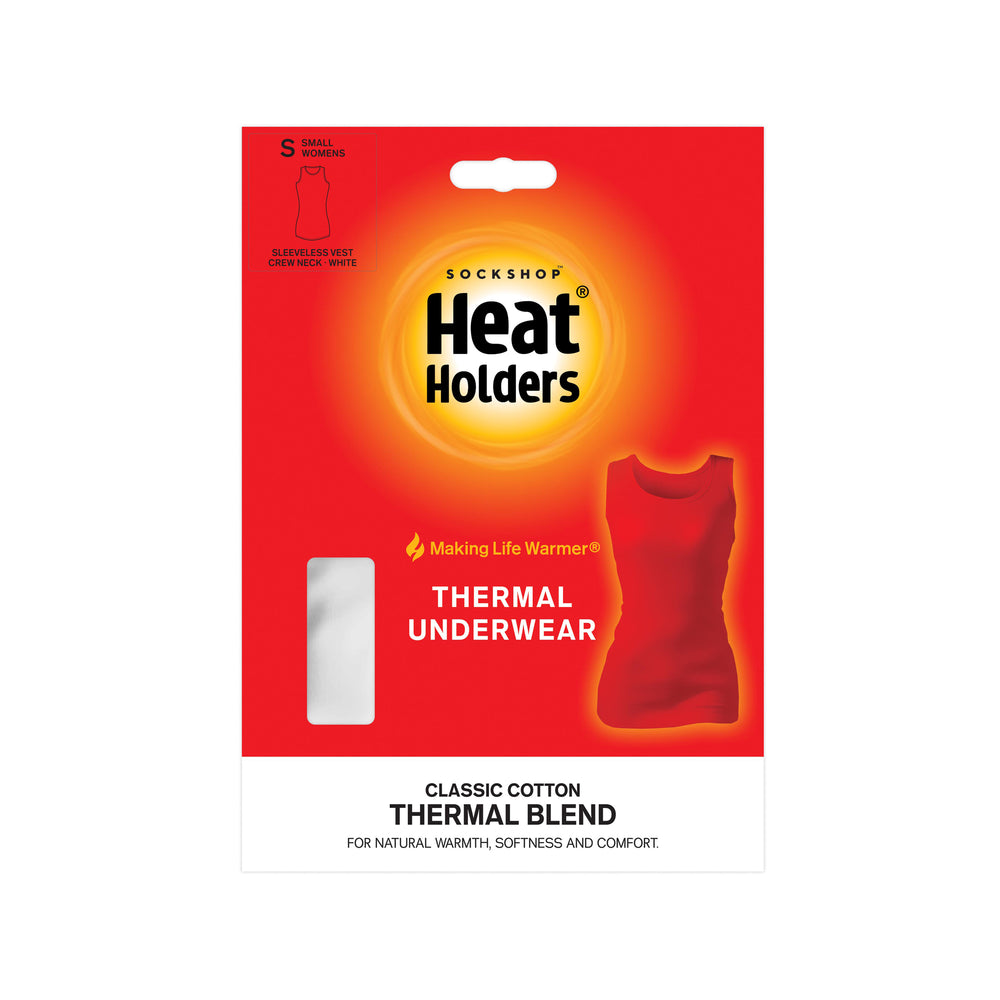 Ladies Thermal Sleeveless Vest - White