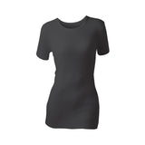 Ladies Thermal Short Sleeve Vest - Black