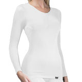 Ladies Thermal Long Sleeve Top - White