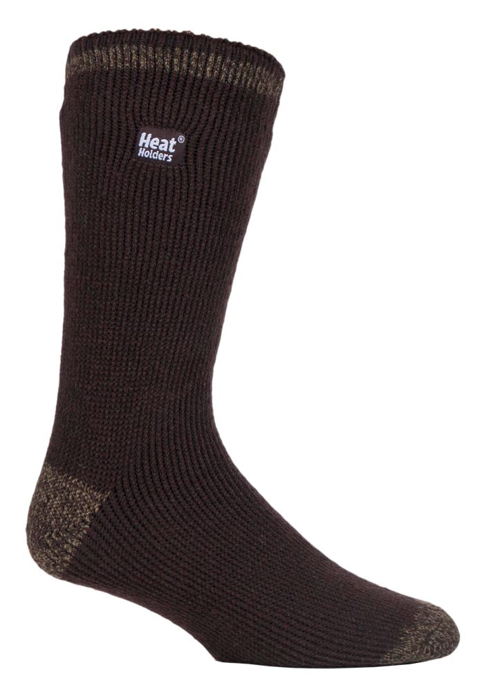 Mens Original Cabin Life Twist Heel & Toe Socks - Brown