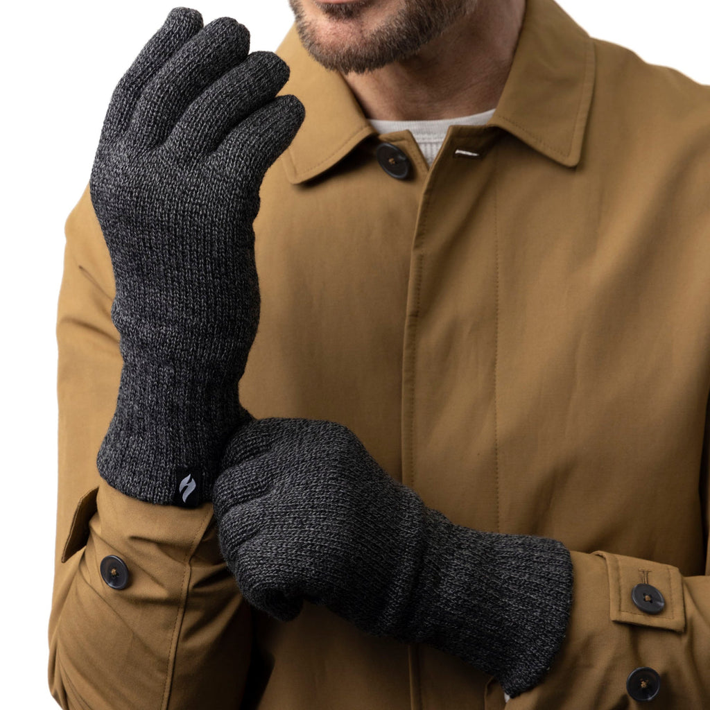 Mens Arvid Original Gloves - Charcoal Heat Holders Mens Arvid Original Gloves - Charcoal Heat Holders