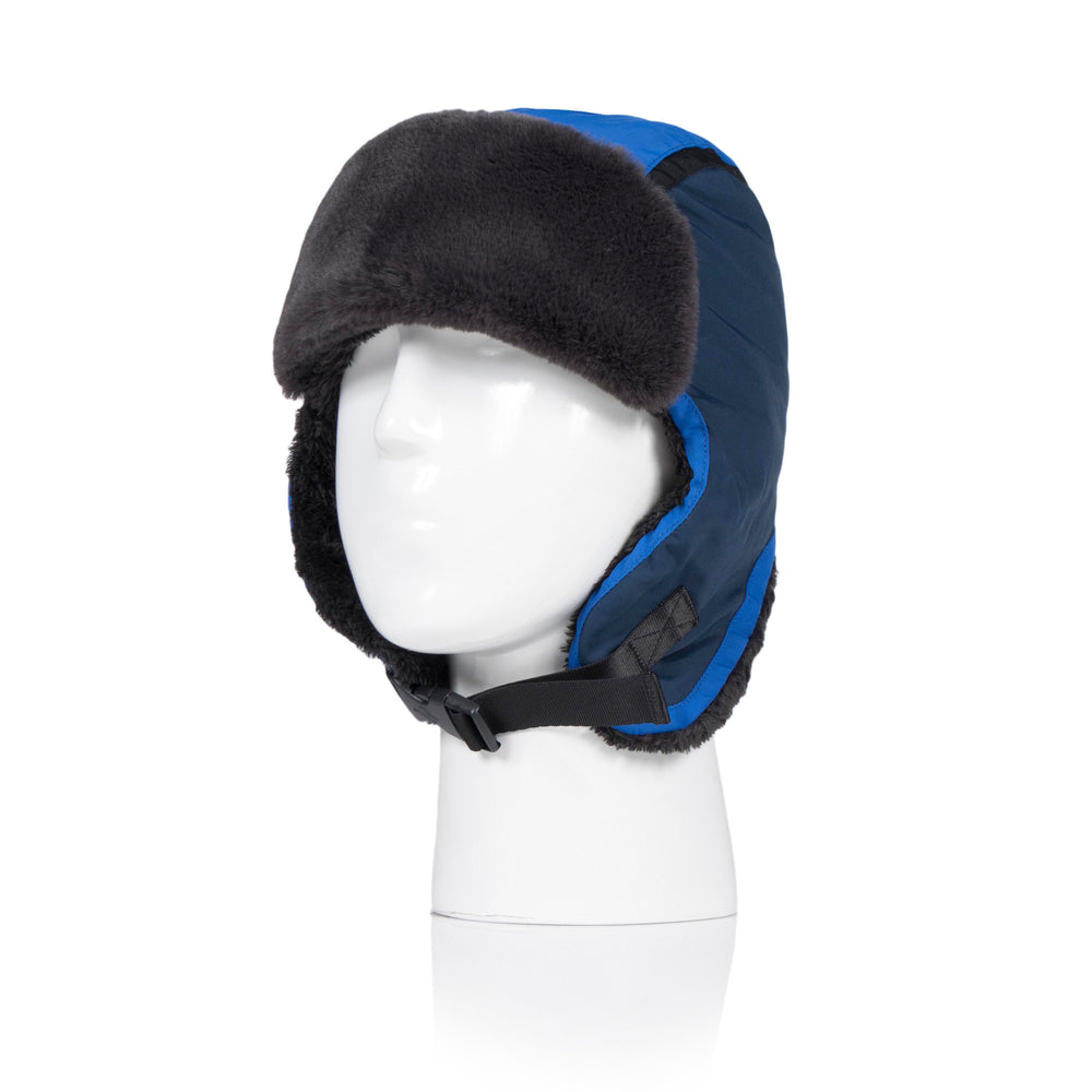 Kids Thermal Trapper Hat - Navy & Blue