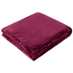 Luxury Fleece Thermal Blanket/Throw 180cm x 200cm - Claret