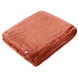 Luxury Fleece Thermal Blanket/Throw 180cm x 200cm - Copper
