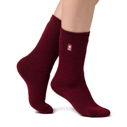 Ladies Original Corbett Twist Socks - Cabernet & Ruby