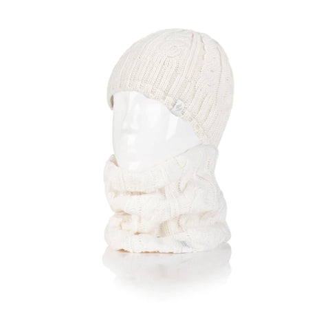 Special Offer Ladies Thermal Neck Warmer Original Hat - Cream