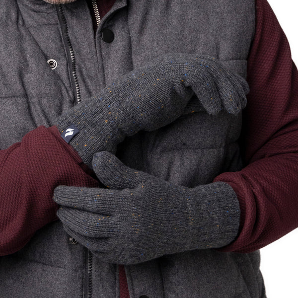 Mens Ashton Nepp Yarn Thermal Gloves - Denim
