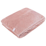 Luxury Fleece Thermal Blanket/Throw 180cm x 200cm - Dusky Pink