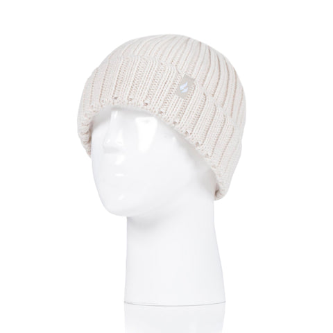 Kids Enchanted Forest Ribbed Turn Over Hat - Cream