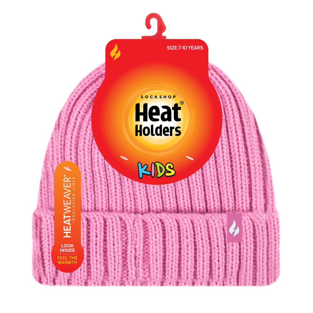 Kids Enchanted Forest Ribbed Turn Over Hat - Rose