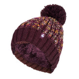 Ladies Eidda Pom Pom Hat - Wine