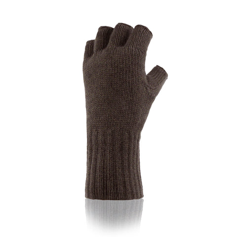 Mens Fingerless Gloves - Forest Green