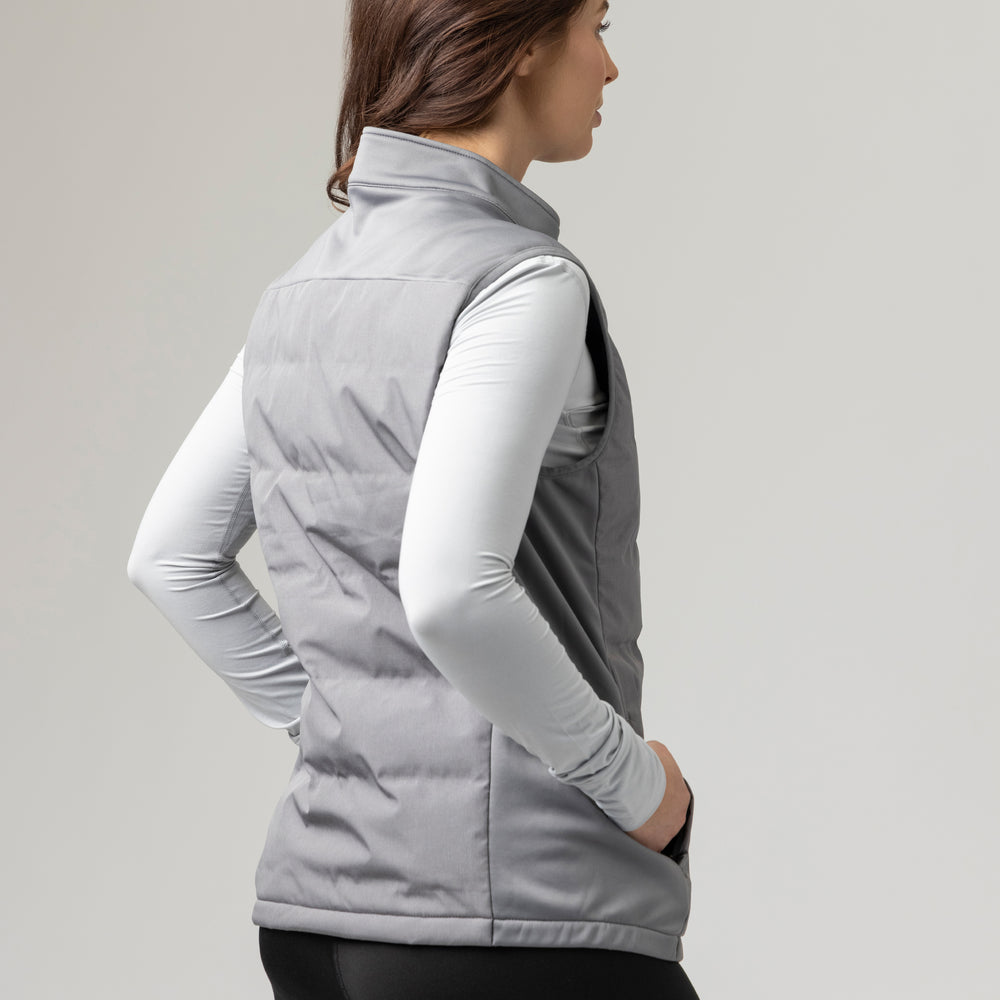 Ladies Mid-Weight and Water Resistant Hybrid Hailey Gilet - Grey