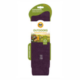 Ladies Original Outdoors Long Gardening Socks - Plum