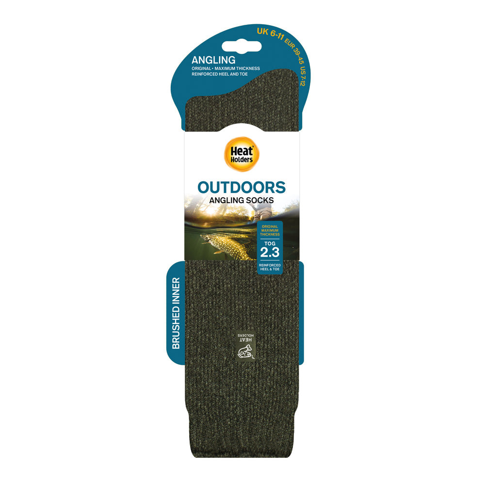 Mens Original Outdoors Angling Long Leg Socks - Forest Green