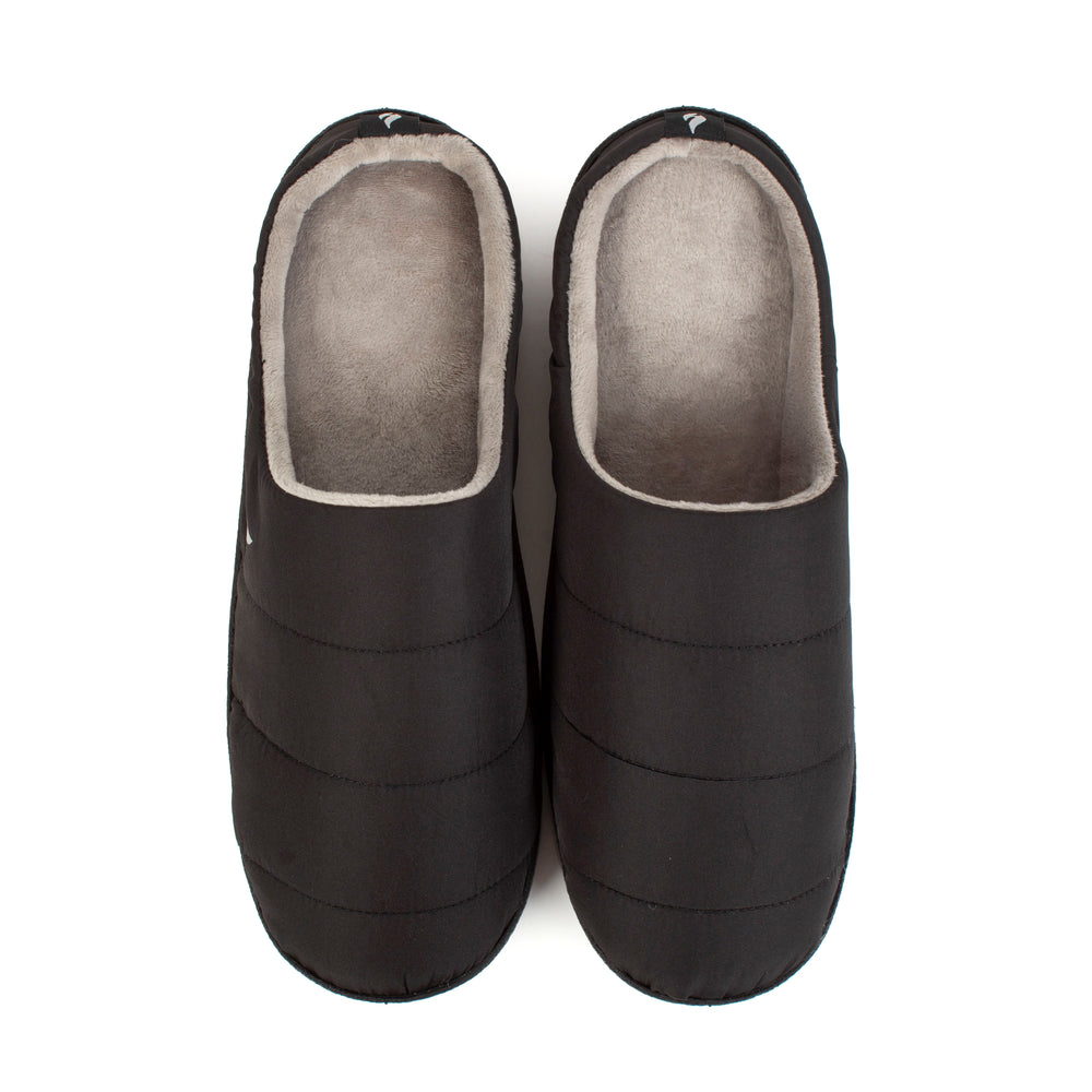 Mens Henry Slip On Thermal Slippers - Black