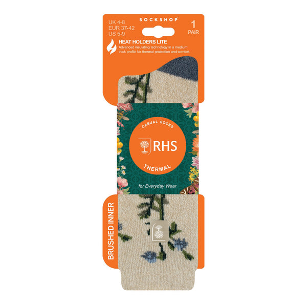 Ladies RHS Lite Socks - Foliage Oat