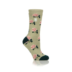 Ladies RHS Lite Socks - Roses Sage