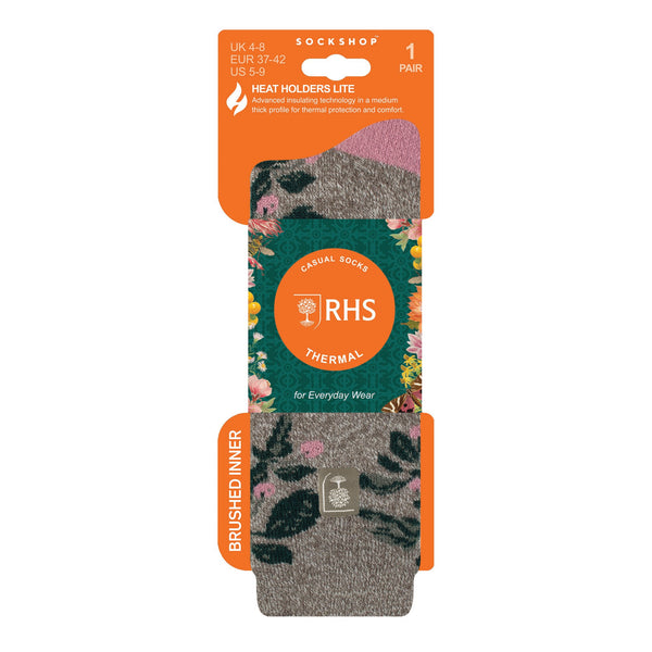 Ladies RHS Lite Socks - Berries Grey