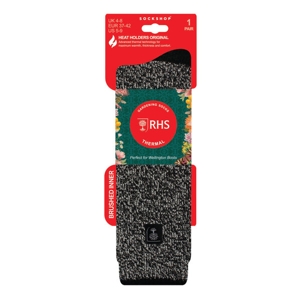 Ladies RHS Original Wellington Boot Socks - Black Twist