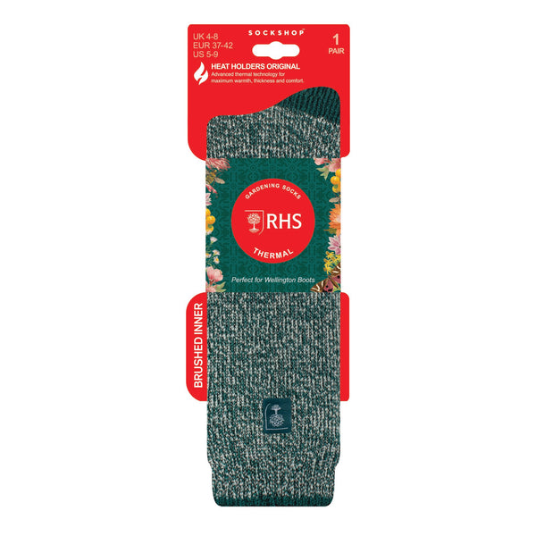 Ladies RHS Original Wellington Boot Socks - Teal Green Twist