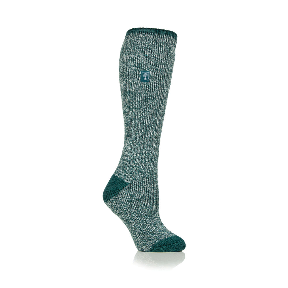 Ladies RHS Original Wellington Boot Socks - Teal Green Twist