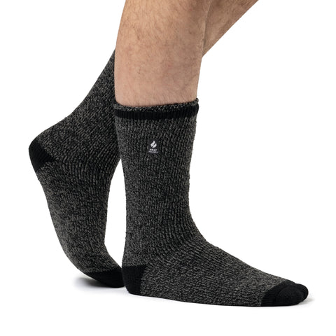 Mens Original Heel & Toe Socks - Black & Grey