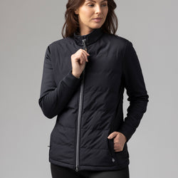 Ladies Mid-Weight and Water Resistant Hybrid Helen Jacket - Black