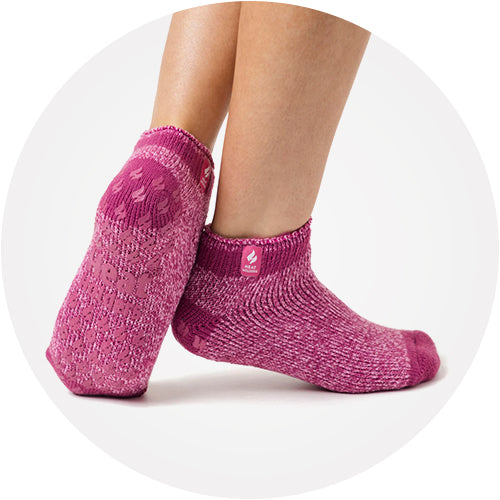 Mens Original Kolax Ankle Slipper Socks - Navy & Denim