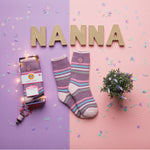 Ladies Original Warm Wishes Gift Boxed Socks "Best Nanna"