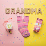 Ladies Original Warm Wishes Gift Boxed Socks "Best Grandma"