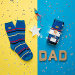 Mens Original Warm Wishes Gift Boxed Socks - "Super Dad"