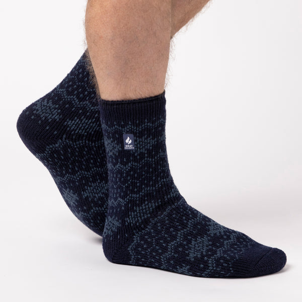 Mens Original Jacquard Socks - 2 Tone Fairisle