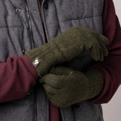 Mens Ashton Nepp Yarn Thermal Gloves - Khaki