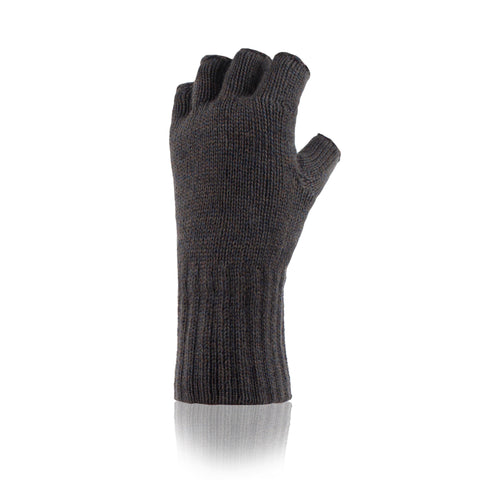 Mens Fingerless Gloves - Khaki