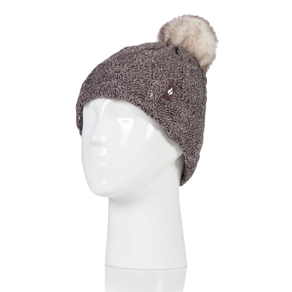 Ladies Original Pom Pom Hat - Fawn