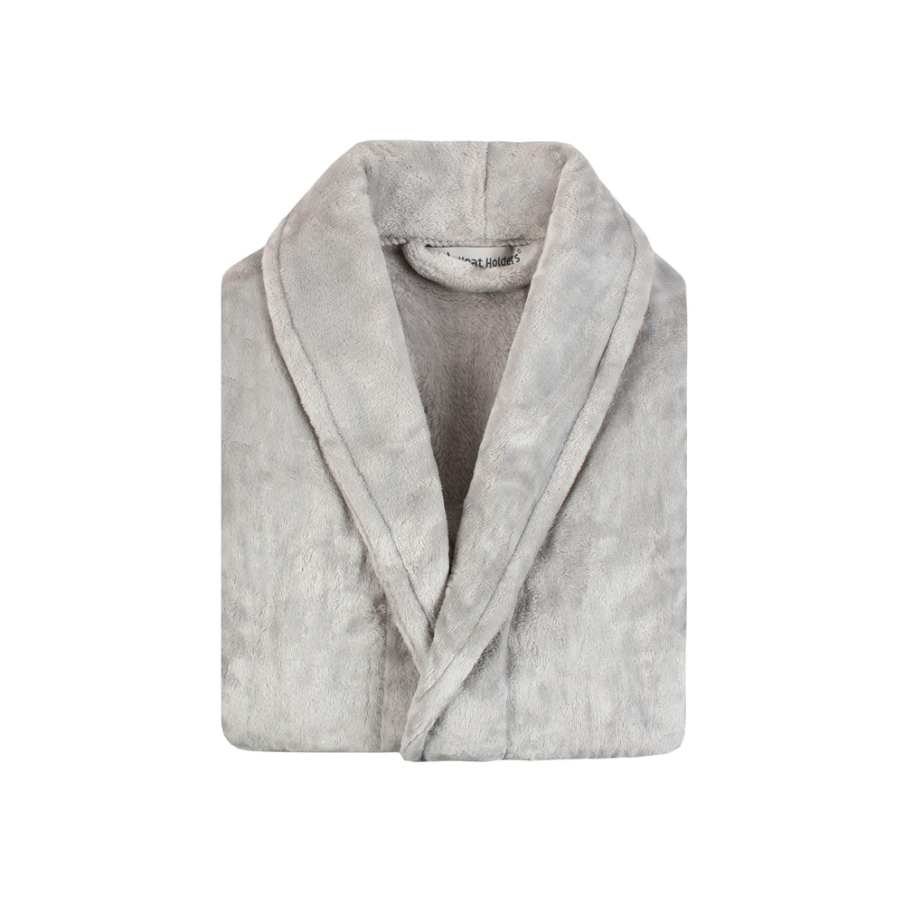 Ladies Thermal Dressing Gown - Ice Grey