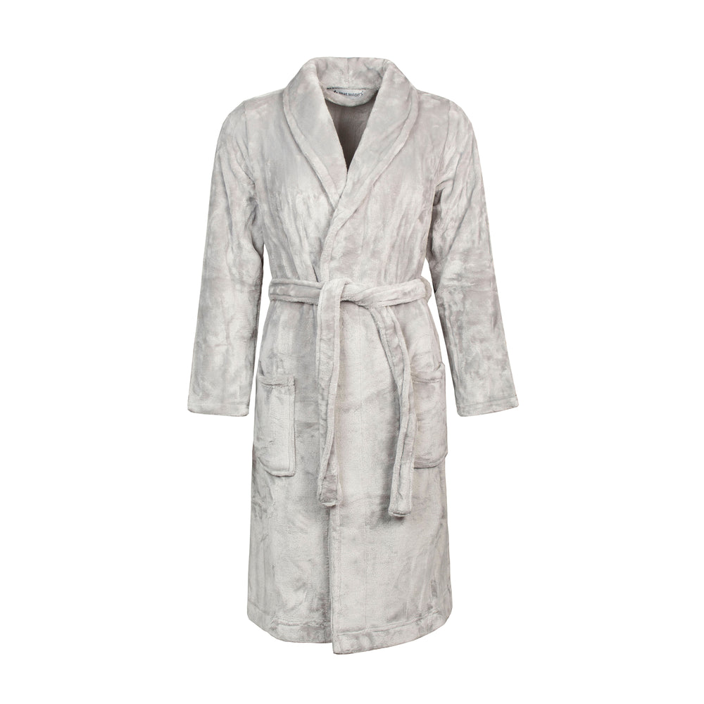 Ladies Thermal Dressing Gown - Ice Grey